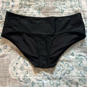 Aerie Black Hipster Swimsuit Bottoms Bikini Bottoms Medium New